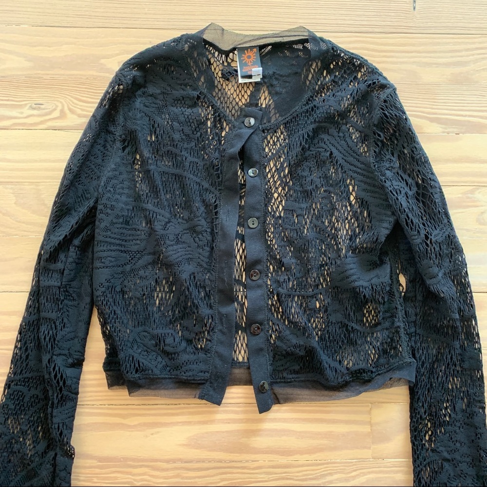 Jean Paul gaultier vintage net mesh top XS